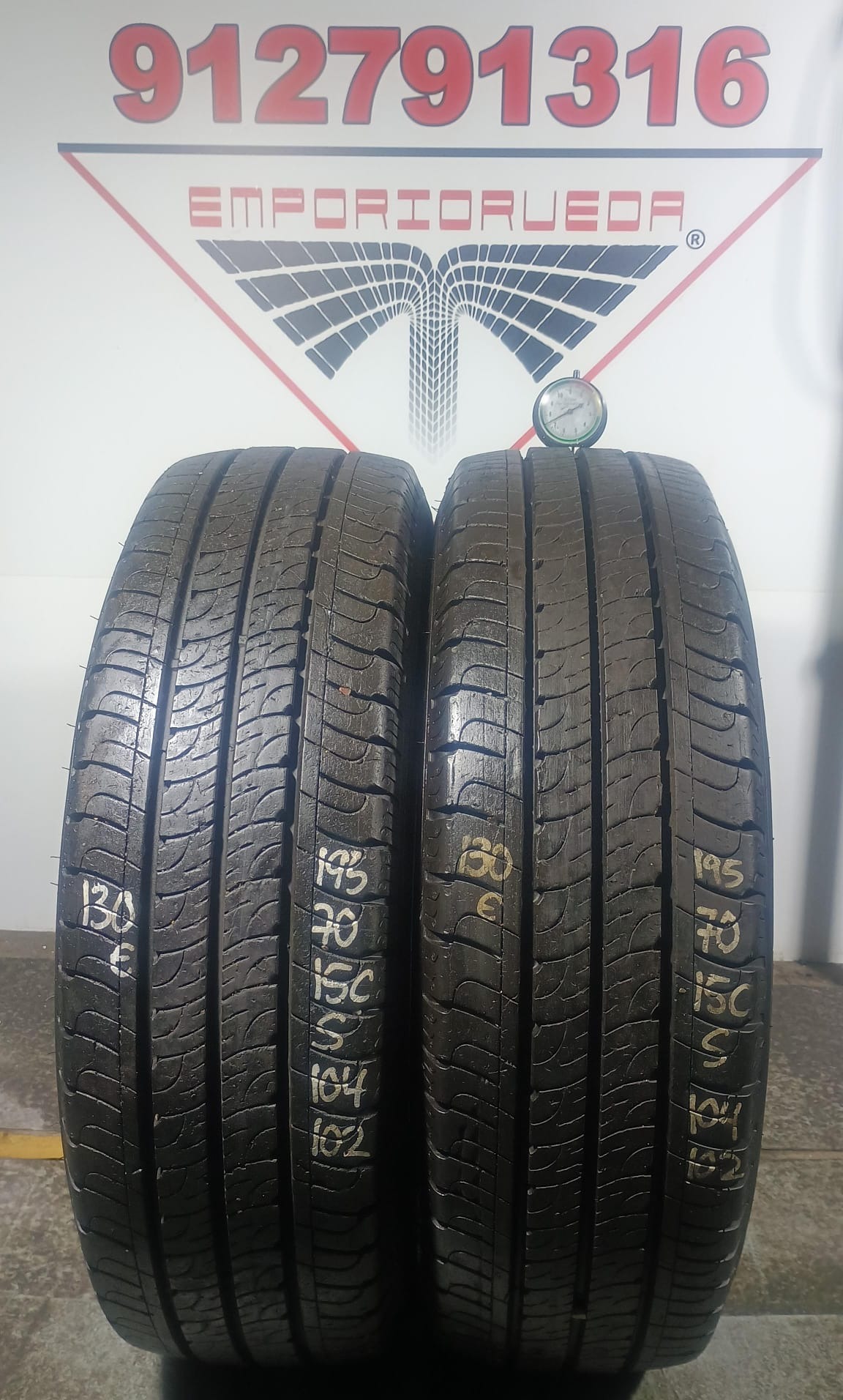 GOODYEAR EFFICIENTGRIP CARGO2 USADO  195/70 R15C 104/102 S